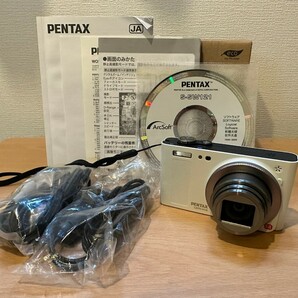 ●PENTAX ペンタックス Optio RZ18 コンパクトデジタルカメラ ホワイト 通電確認済みの画像1