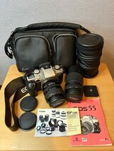 ○ Canon キャノン EOS 55 ズームレンズ 28-105mm 75-300mm セット _画像1
