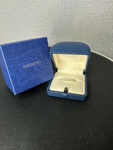 ◯MIKIMOTO ミキモト K18 ベビーパールリング 9号 