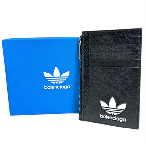 J5187 new goods Balenciaga × Adidas f rug men to case compact purse black × white adidas×BALENCIAGA