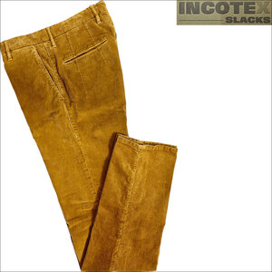 J7386 美品 インコテックススラックス 1ST600 コーデュロイパンツ ブラウン 30 INCOTEX SLACKS