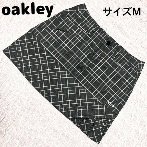oakley オークリー　ゴルフ　チェックスカート　サイズM グリーン