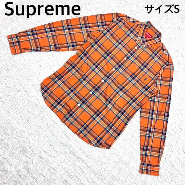Supreme シュプリーム　長袖チェックシャツ　サイズS