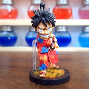 ルフィ リペイント塗装済み完成品/ワンピース/ワールドコレクタブルフィギュア/ワーコレ/WCF/ ONEPIECE figure repaint