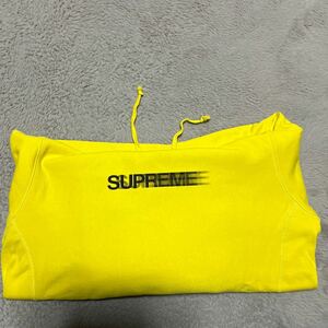 20ss Supreme Motion Logo Hooded Sweatshirt パーカー　スウェット　S 黄色　Yellow モーション　Box 
