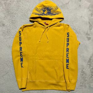 新品未使用　16ss Supreme ANTI HERO Hooded Sweatshirt Mustard マスタード　アンタイヒーロー　パーカー　スウェット　S ANTIhero