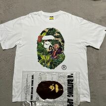 A BATHING APE BAPE KAWS MONKEY 47 HEAD tee tシャツ　CAMO 迷彩　XL GREEN SHARK STA BABY MILO _画像1