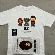 A BATHING APE BAPE KAWS E.T. tee tシャツ BABY MILO 白　ホワイト　SHARK STA イーティ_画像1