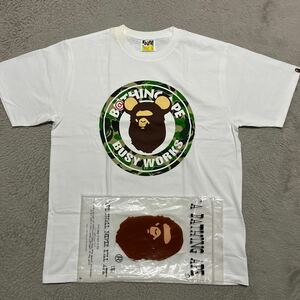 A BATHING APE BAPE KAWS MEDICOM TOY サークルロゴ　BE@R BRICK ベアブリック　tee tシャツ L CAMO 迷彩　メディコムトイ　BABY MILO 