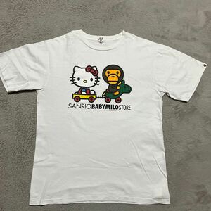 A BATHING APE BAPE KAWS Sanrio Hello Kitty キティちゃん　サンリオ　tee tシャツ　XL 白　ホワイト　BABY MILO 白　ホワイト　