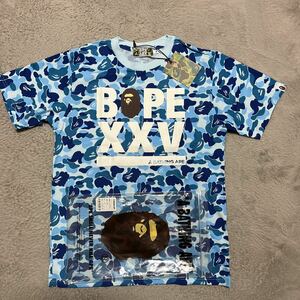 新品未使用　A BATHING APE BAPE KAWS XXV BLUE CAMO 迷彩　ブルーカモ　25周年　tee tシャツ M