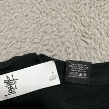 新品未使用　STUSSY Cash Stock tee tシャツ 黒　ブラック　M ドル_画像5