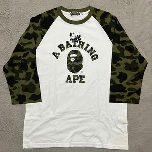 A BATHING APE BAPE KAWS FELIX BABY MILO THE CAT tee tシャツ 黒　ブラック　XL shark sta camo 迷彩　1st ラグラン　七分袖