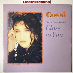 美盤 Cossi (They Long To Be) Close To You UK 1990 ORIGINAL Swanyard Discs SYDT7 Carpenters名曲 *LP レコード LICCA*RECORDS 463