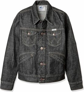 [ Wrangler ] Basic Denim jacket WK0124 Kids black used Japan 110 ( Japan size 110 corresponding ) 121-430 *3 point till postage 1000 jpy 