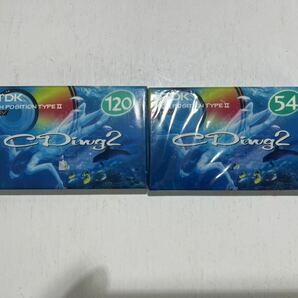 【カセットテープ】TDK CDing2 120分 54分 2本 HIGH POSITION TYPE2 CD2-120R CD2-54R ハイポジ 未開封の画像1