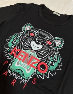 ★ 美品 ★ KENZO ケンゾー ★ タイガー TIGER ★ Tシャツ ブラック 黒 ★ サイズＳ ★