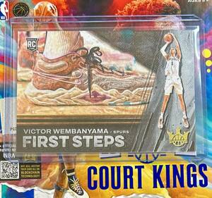 2023-24 Court Kings NBA Victor Wembanyama Spurs RC First Steps Insert #1 Basketball