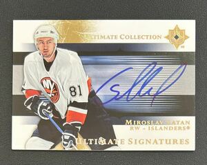 2005-06 UD Ultimate Collection NHL Miroslav Satan Auto Islanders Ultimate Signatures US-MS