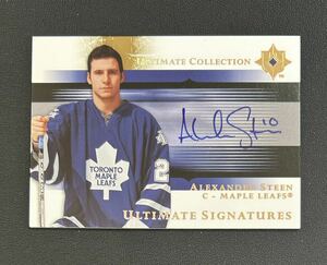 2005-06 UD Ultimate Collection NHL Alexander Steen Auto Maple Leafs Ultimate Signatures US-ST