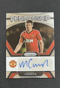 2023-24 Prizm Soccer Michael Carrick Manchester United Auo Penmanship Premier League