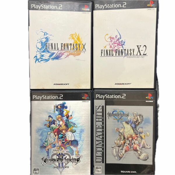 【PS2】 キングダムハーツ II、キングダムハーツFinal MIX、ファイナルファンタジーX、X-2