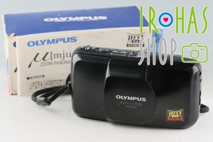 Olympus μ Zoom Panorama 35mm Point & Shoot Film Camera With Box #52301L9#AU