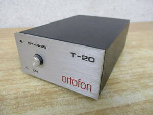 e10-4(ortofon T-20 MC pressure trance ) ortofon audio sound equipment operation not yet verification Junk present condition goods 