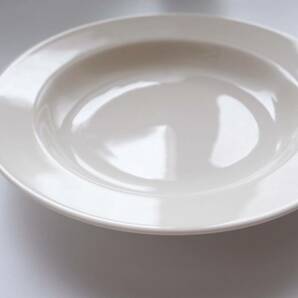 美濃焼 白磁 リムプレート スープ皿 パスタ皿 カレー皿 深皿の画像6