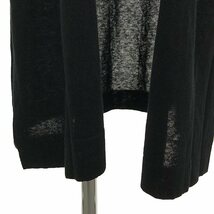 ENFOLD / エンフォルド | C/LI Blend Long Cardigan ロングカーディガン | 38 | ブラック | レディース_画像3