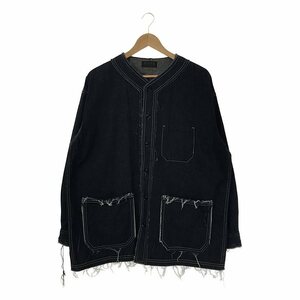 【美品】 S'YTE YOHJI YAMAMOTO / サイトヨウジヤマモト | 2018SS | カットオフ ノーカラー デニム カバーオール ジャケット