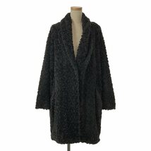 ISABEL MARANT ETOILE / イザベルマランエトワール | フェイクファー ガウンコート | 34 | チャコールグレー | レディース_画像1