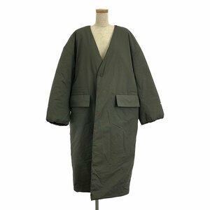 HYKE / ハイク | 2021AW | PERTEX PADDED COAT ダウンコート | 2(M) | カーキ | レディース