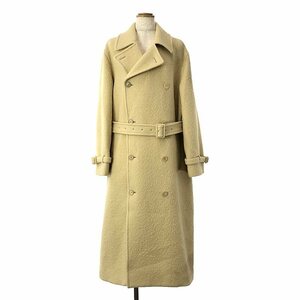 AURALEE / オーラリー | 2023AW | BRUSHED ALPACA WOOL MELTON TRENCH COAT コート | 0 | ライトベージュ | レディース