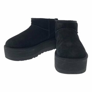 UGG / アグ | W CLASSIC ULTRA MINI PLATFORM クラシック ウルトラ ミニ プラットフォーム ムートンブーツ | 25 | ブラック | レディース