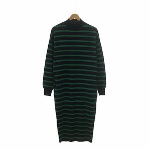 L'Appartement / アパルトモン | 2022AW | Border Knit ワンピース | ネイビー×グリーン | レディース