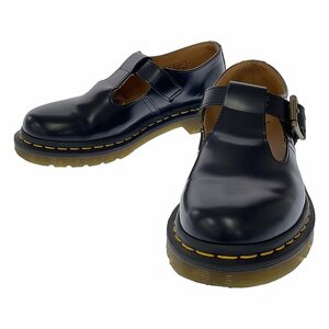 [ beautiful goods ] Dr.Martens / Dr. Martens | POLLEY / poly- -T strap leather shoes leather shoes | UK3 | black | lady's 