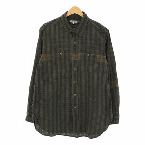 【美品】 Engineered Garments / エンジニアドガーメンツ | Work Shirt - Small Seersucker Plaid / チェック ワークシャツ