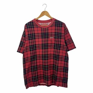 SUPREME / シュプリーム | 2023AW | S/S Pocket Tee / ロゴ ポケット Tシャツ カットソー | M | Plaid | メンズ