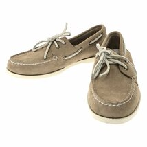 【新品】 TOPSIDER / トップサイダー | A/O 2-EYE SUEDE スエード デッキシューズ | 9 1/2 | グレー | メンズ_画像1