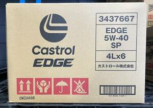 カストロール エッジ 5W-40 4L×6缶 ワンケース エンジンオイル 全合成油 API SP A3/B4 EDGE CASTROL ガソリン・ディーゼル