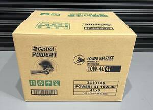 期間限定特別価格！！CASTROL POWER1 4T 10W-40 4L×6缶 ワンケース 新品 部分合成油 カストロール パワー1 オートバイ バイク