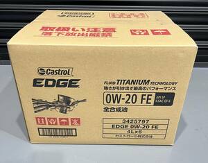 CASTROL EDGE FE 0w20 4L×6缶 ワンケース 新品 API SP/GF-6 全合成油 カストロール エッジ 輸入車 欧州車 ハイブリッド