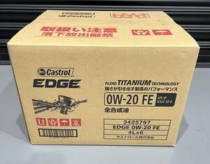 CASTROL EDGE FE 0w20 4L×6缶 ワンケース 新品 API SP/GF-6 全合成油 カストロール エッジ 輸入車 欧州車 ハイブリッド②