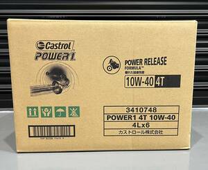 期間限定価格！！CASTROL POWER1 4T 10W-40 4L×6缶 ワンケース 新品 部分合成油 カストロール パワー1 オートバイ バイク