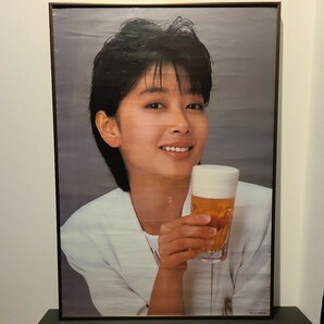 夏目雅子 非売品 キリンビール 広告ポスター 1984年 昭和59年 当時物 未展示 保管品の画像1