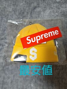 新品未使用タグ付き Supreme×New Era $ Beanie gold SS24 Week5