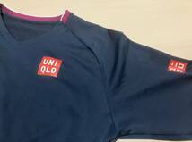 完売品 UNIQLO ユニクロ フェデラー2020全豪モデル テニスシャツ S USED_画像2