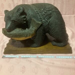 ★ 北海道 木彫り 熊の置物 年代物