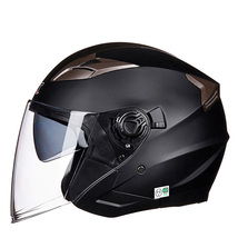 大人気 ジェットヘルメット 8色 内蔵サングラス バイクヘルメット ダブルシールド付き 四季通用 半キャップ 男女兼用H-M_画像9